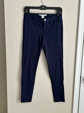 LC Lauren Conrad Navy Blue Stretchy Skinny Dress Pants Size 4